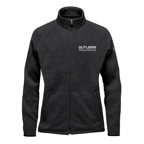 Embroidered Women's Full Zip Fleece Jacket  Thumbnail